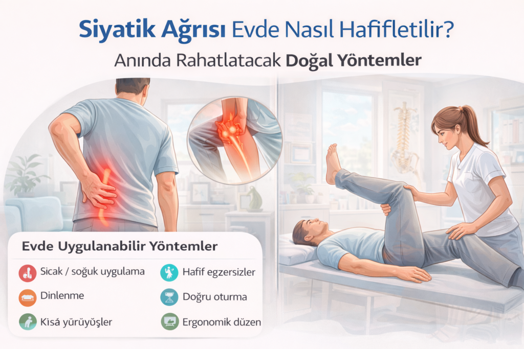 siyatik ağrısı evde nasıl hafifletilir